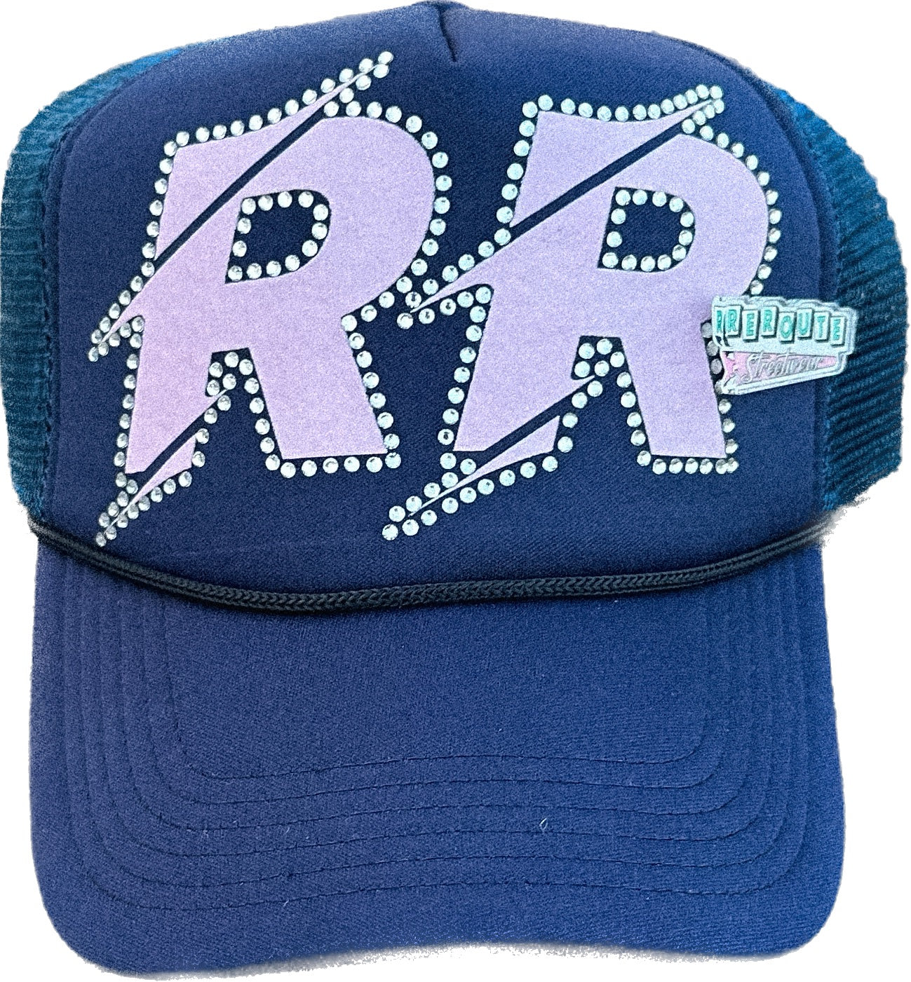"RR" V2 RHINESTONES TRUCKER HATS